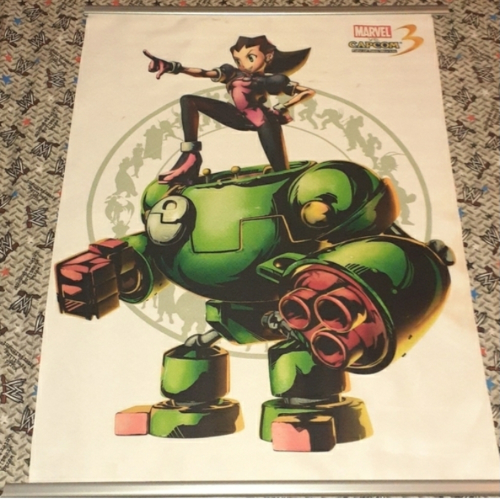 2011 Marvel Vs Capcom Promo Tapestry Vintage Flag
